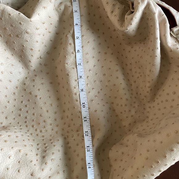 Furla Ostrich 💯 % Leather Hobo Bag - Picture 8 of 11